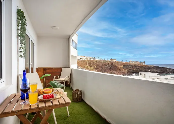 Vistas Al Mar, 1 Min De La Playa, Terraza Y Relax Appartement Fasnia