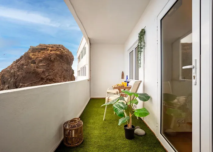 Vistas Al Mar, 1 Min De La Playa, Terraza Y Relax Fasnia